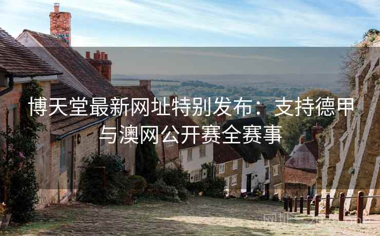 博天堂最新网址特别发布:支持德甲与澳网公开赛全赛事 博天堂最新网址特别发布:支持德甲与澳网公开赛全赛事