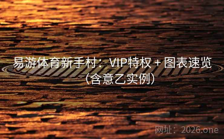 易游体育新手村:VIP特权 + 图表速览(含意乙实例) 易游体育新手村:VIP特权 + 图表速览(含意乙实例)